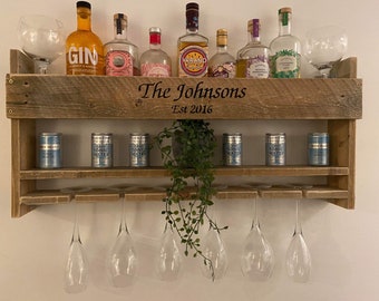 Personalised Gin Shelf / Bar