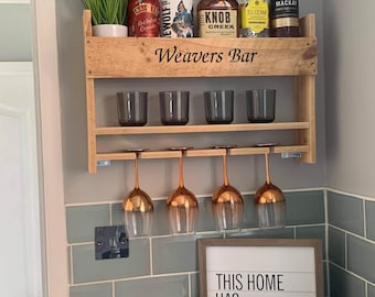 Personalised Gin Shelf / Bar