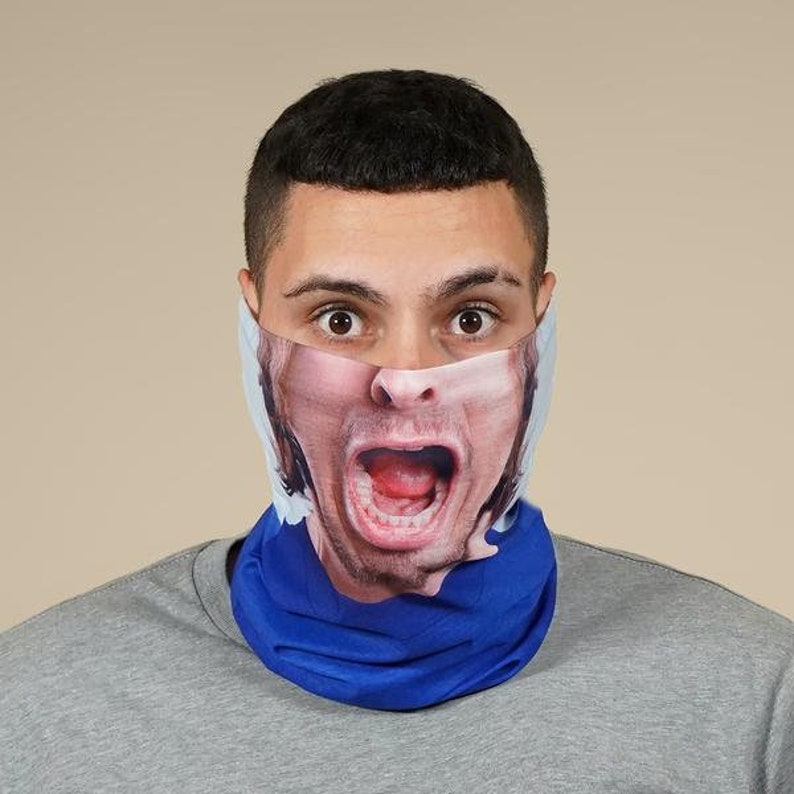 Custom Neck Gaiter Personalized Face Mask Men or Women Etsy