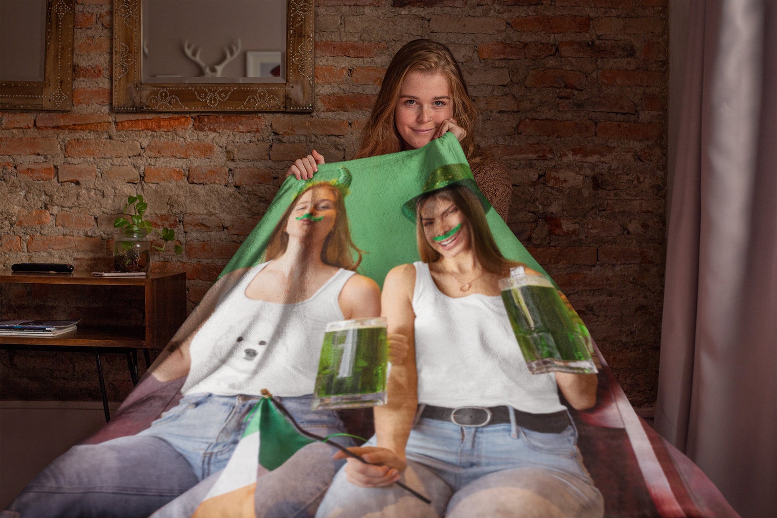 Custom Photo Fleece Blanket Personalized Blanket With A Etsy