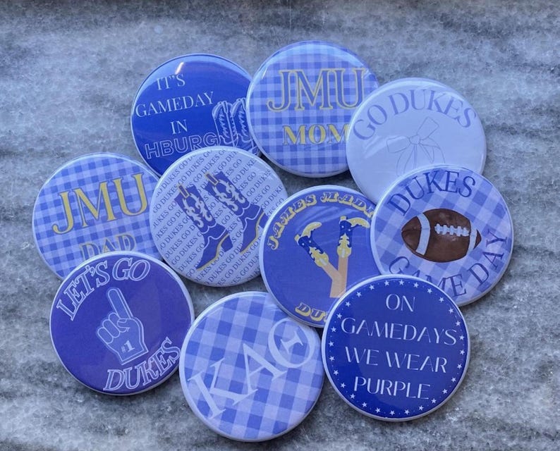 5 JMU Game Day Pins - Etsy