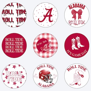5 Alabama Game Day Pins
