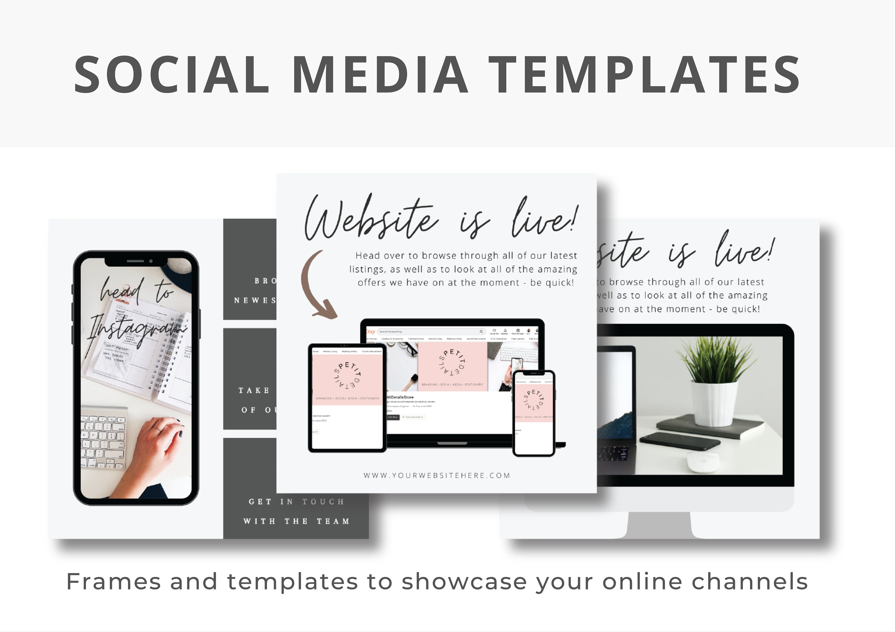 20 Editable Instagram Posts Real Estate Agent Marketing | Etsy