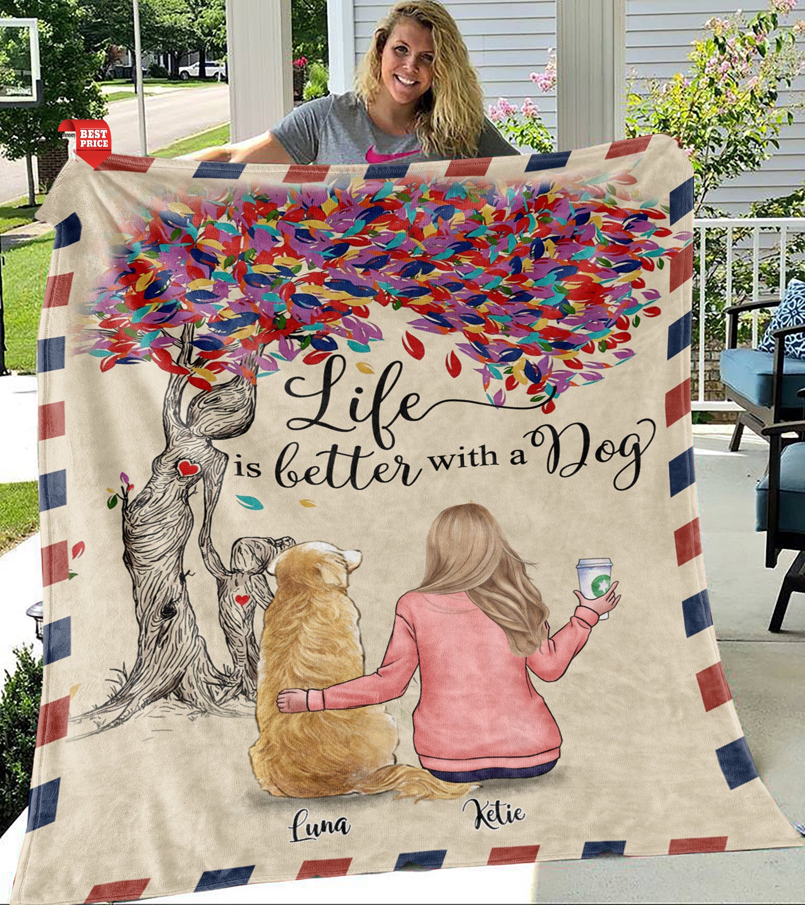 Fleece Blanket Gossby Personalized Gifts Custom Coffee Etsy