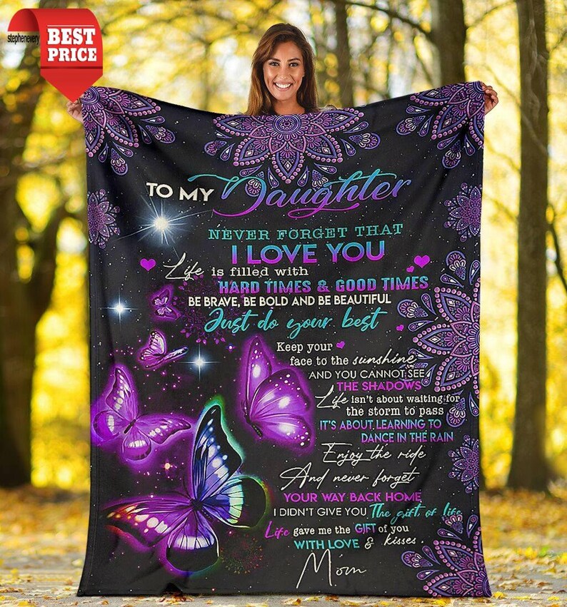 Fleece Blanket To My Daughter Special gift for Your Daughter Etsy