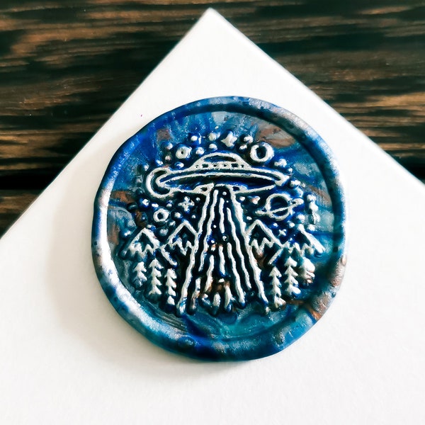 Wax Seal Stamp,Wax Seal UFO,Wax Seal Head,Wax Stamp,Wax Seal Kit,Vintage Wax Sealing Stamp,Snail Mail Stamp