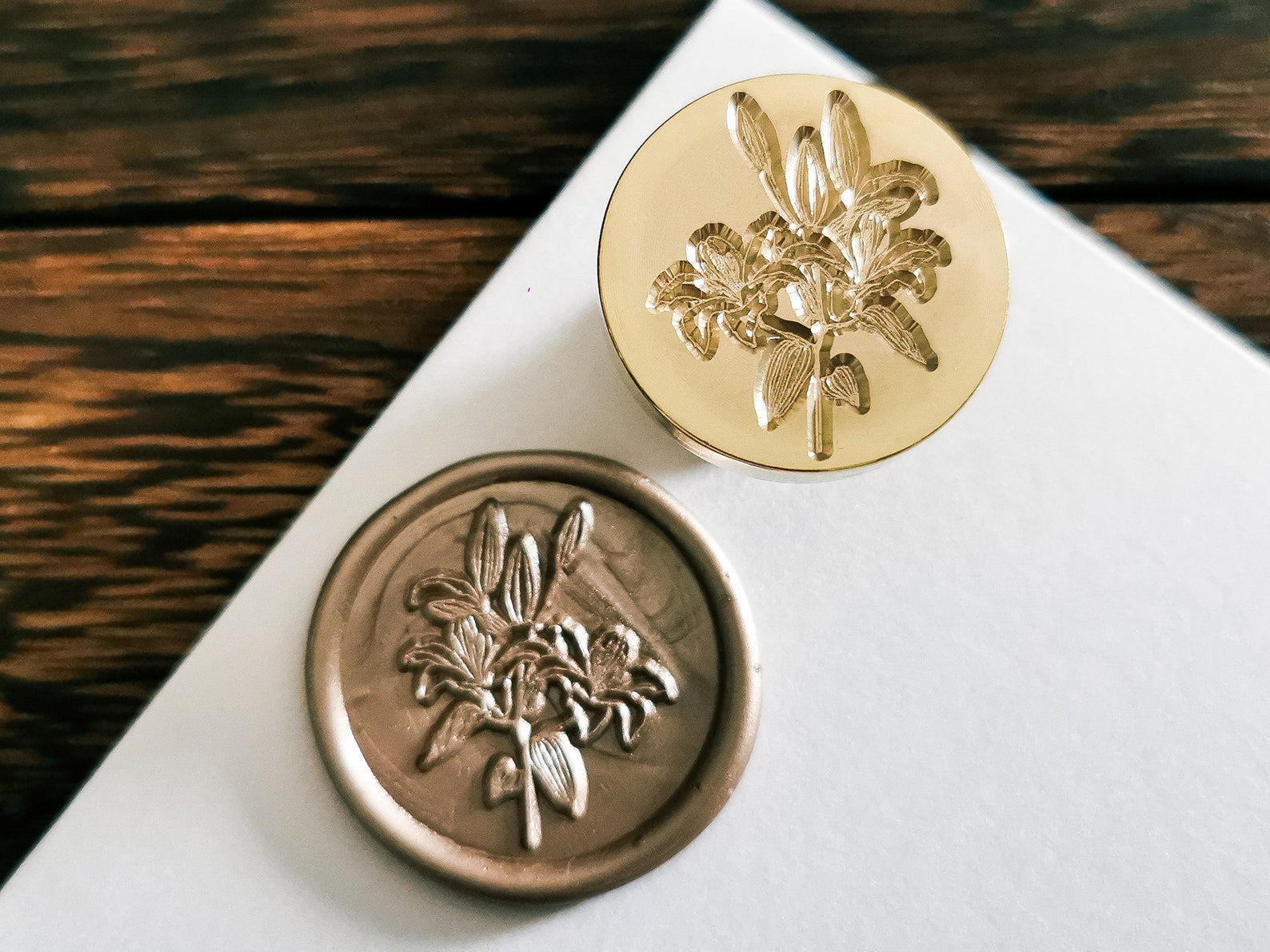 Wax Seal Stampwax Seal Plantwax Stamp Head Flower Lilywax Etsy