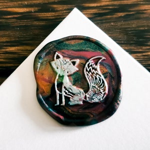 Cachet de cire,Cachet de cire renard,Timbre de cire animal,Timbre de cire à cacheter,Timbre de cire à cacheter,Timbre pour emballage cadeau,Timbre pour journal indésirable