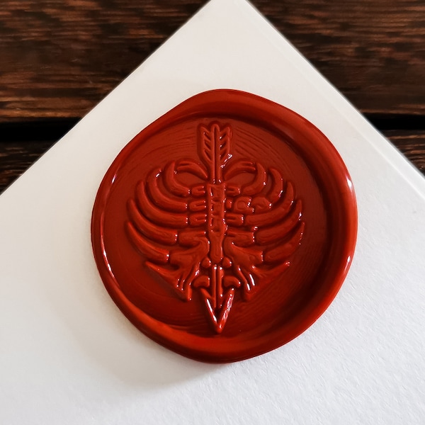 Wax Seal Stamp Skeleton,Wax Stamp Head Skull,Witchcraft Wax Sealing Stamp,Stamp for Letter