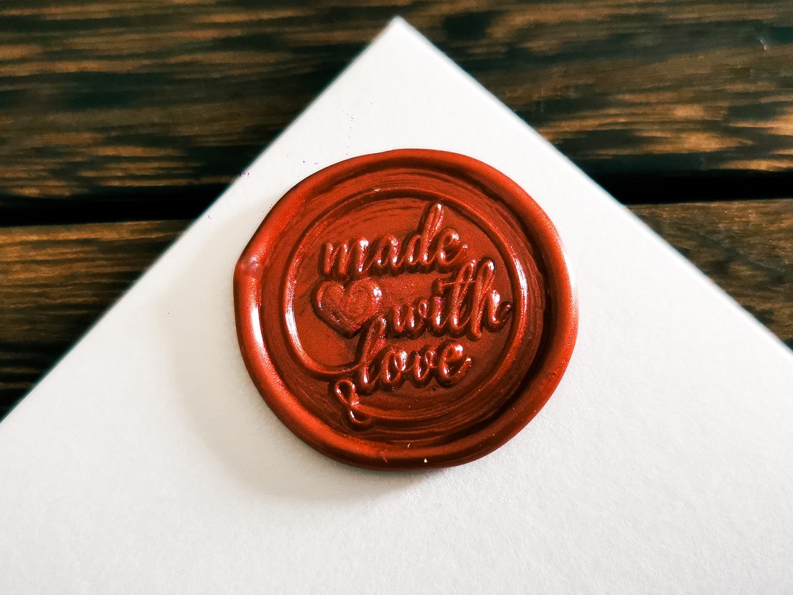 Wax Seal StampWax Seal Made With LoveWax Stamp HeadWax Melt Etsy