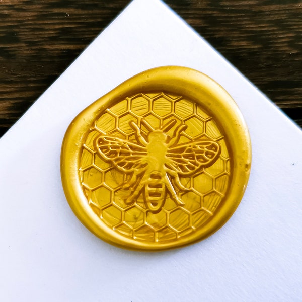 Wax Seal Stamp, Wax Seal Bee, Sealing Wax Stamp Kit, Wax Seal Stamp Honeycomb,Wedding Invitations Stamp