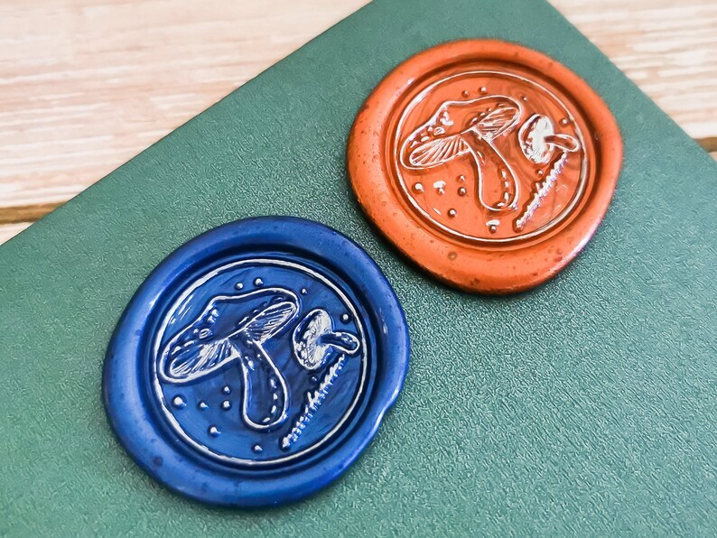 Wax Seal Stamp Mushroom,Sealling Wax Seal Head,Gifts Wrapping Metal Stamp,Wax Seals Kit