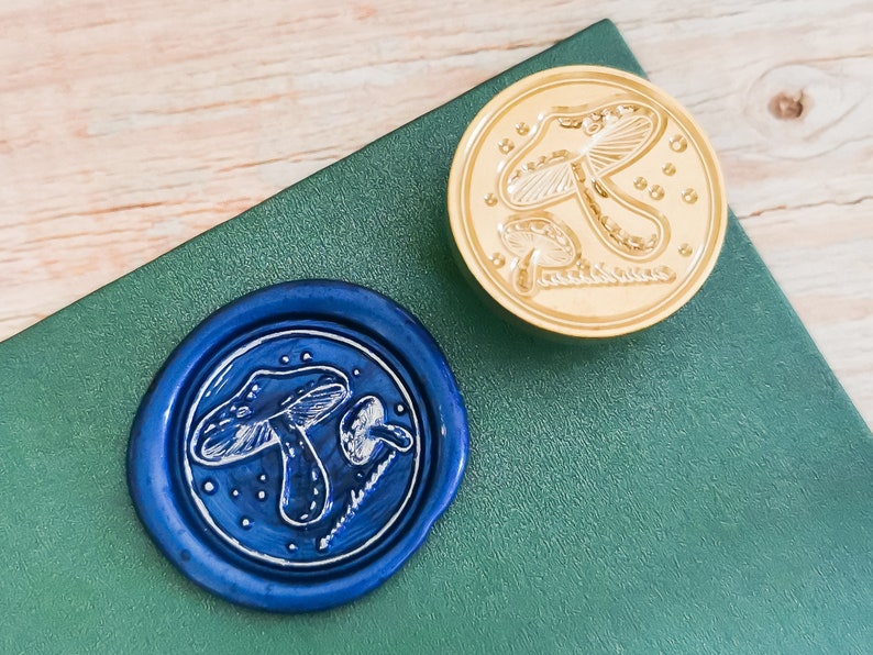 Wax Seal Stamp Mushroom,Sealling Wax Seal Head,Gifts Wrapping Metal Stamp,Wax Seals Kit