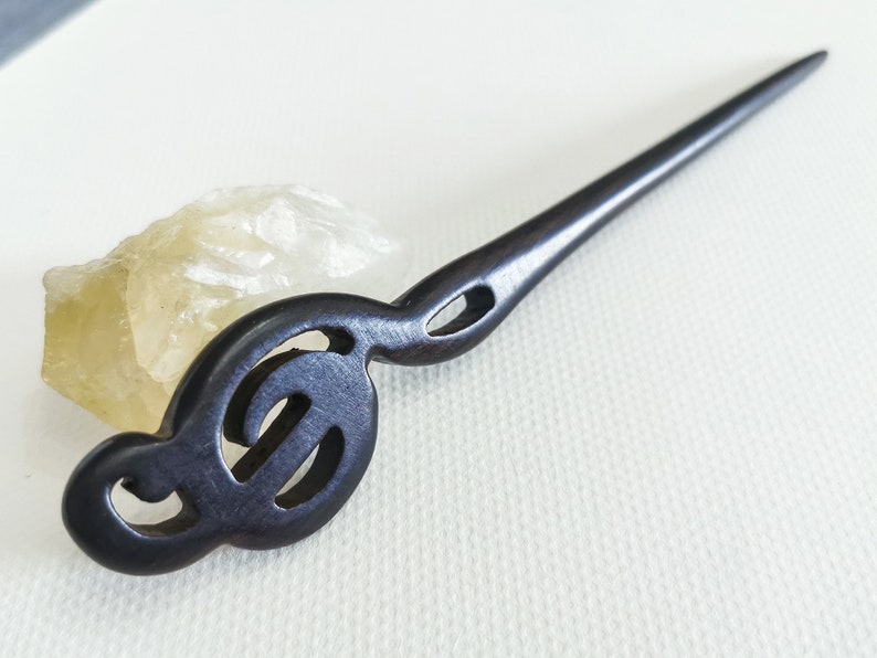 7/'/' Wood Sticks For Long Hair,Wooden Hair Sticks,Black Sandalwood Hair pin