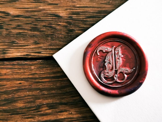 Personalized Wax Seal Stamp,gothic Initials Wax Seal,wax Stamp Head,wax  Sealing,wax Seal Kit,wax Seal Stamp Custom 