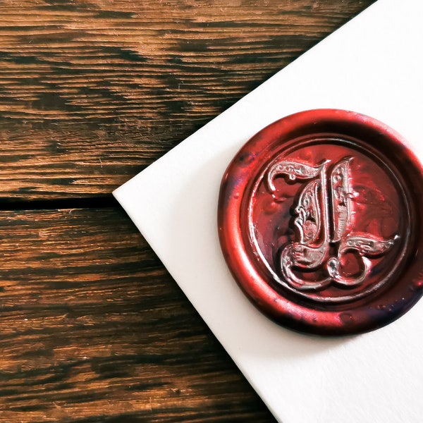 Personalized Wax Seal Stamp,Gothic Initials Wax Seal,Wax Stamp Head,Wax Sealing,Wax Seal Kit,Wax Seal Stamp Custom