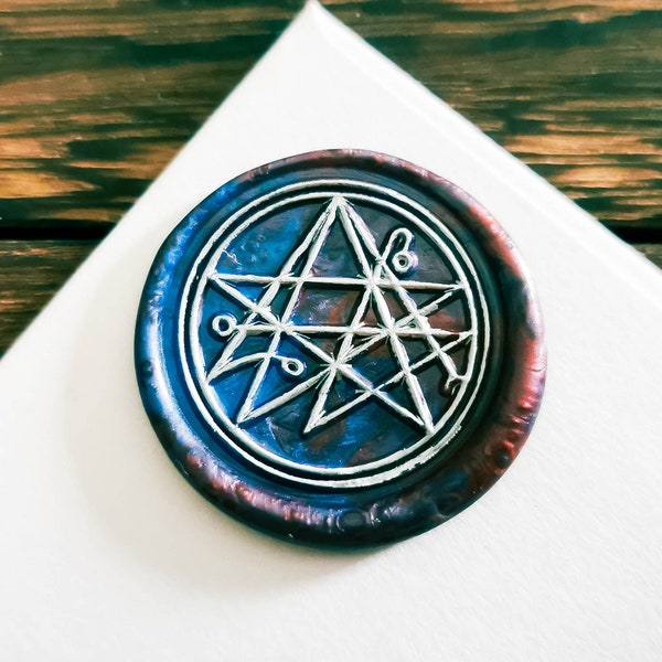 Sealing Wax Stamp Magic Symbol,Witchcraft Magic Array Wax Seal Stamp,Necronomicon Cricle