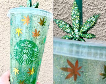 venti reusable cold cup 420 cannabis tumbler Starbucks cannabis tumbler