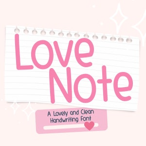 Police Love Note soignée Police manuscrite écriture mignonne police de prise de notes mignonne pour bien télécharger la police manuscrite notesplanner de la police notesplanner