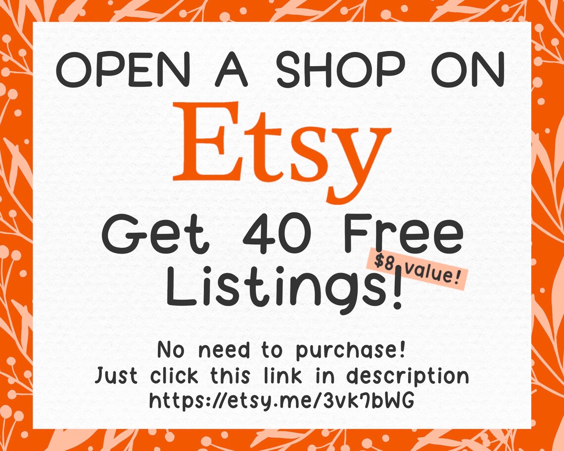40 Free Listings Free Etsy listings get 40 free 40 listings Etsy