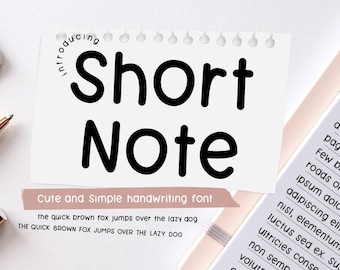 Cute Note-lettertype netjes handgeschreven lettertype handschriftlettertype netjes handschrift schattig lettertype studienotitielettertype schattig handschriftlettertype voor goodnote-lettertypen