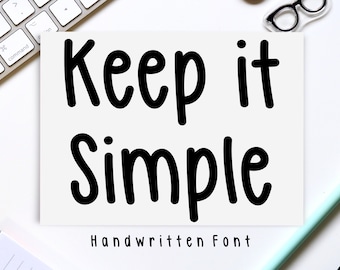 Houd het simpel: eenvoudig en netjes handschriftlettertype voor Goodnotes en de digitale notitieplanner