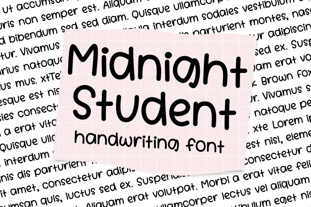 Note Taking Font Student Notes Handwritten Font Handwriting Font OTF ...