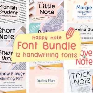 Handgeschriebenes Schrift Bundle Handschrift Schrift Bundle Ordentliche Handschrift Schrift süße Schrift Bundle Notizschrift Bundle Schrift für Goodnote Schrift Bundle