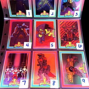Power Rangers Hologram Cards Saban (1994) Foil Trading Cards - Choose One