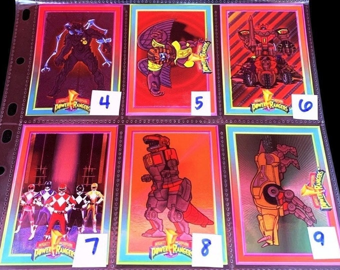 Power Rangers Hologram Cards Saban (1994) Foil Trading Cards - Choose One