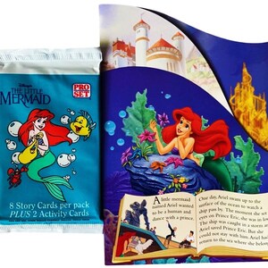 Tarjeta de cumpleaños La Sirenita con Paquete de Cartas Coleccionables (1991)