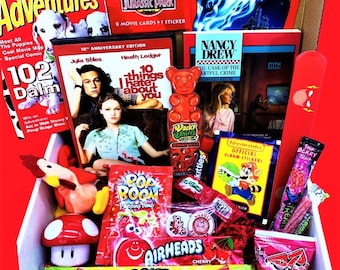 90's Red Themed Box! Nostalgic gift, Red, 90's fans, Birthday Boxes