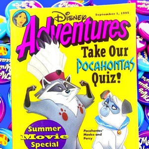 Pocahontas Meeko 1995 Disney Adventures Magazine
