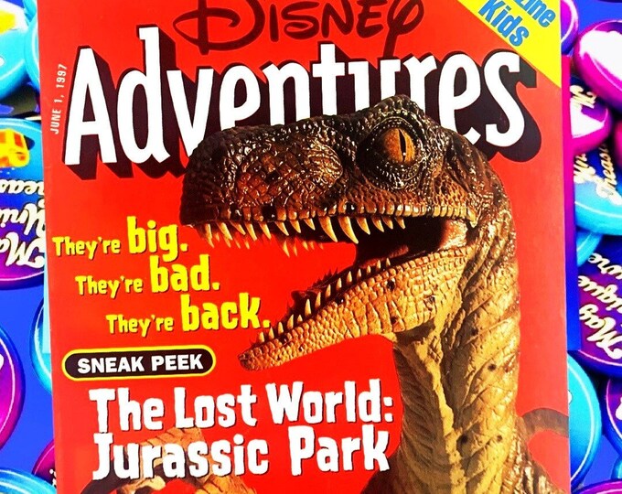 Jurassic Park 1997 Disney Adventures Magazine