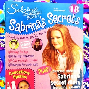 Sabrina 2002 Magazine, Issue 18, Sabrina Secrets, Sabrina the Teenage Witch TV Show, Nickleodeon, TGIF