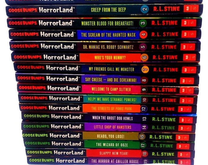 GOOSEBUMPS HorrorLand - R L Stine Kids Horror Paperbacks, Throwback Retro Halloween Reads, Childrens Novel