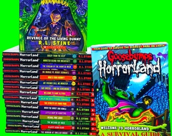 GOOSEBUMPS HorrorLand - R L Stine Kids Horror Paperbacks, Throwback Retro Halloween Reads, Childrens Novel