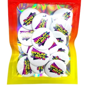 80er Jahre Themed Pins, 15 Anstecknadeln, Party Gastgeschenke, Geburtstag, Stocking Stuffers, 80s Birthday