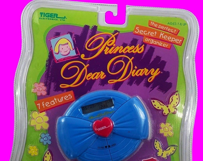 Princess Dear Diary Handheld - Tiger Electronics (1999) Sealed BLUE, Nostalgia Toys