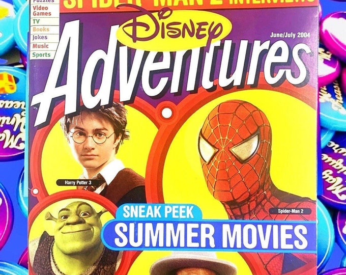 Spiderman 2 (2004) Disney Adventures Magazine, Harry Potter 3, Princess Diaries