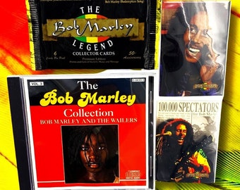 Bob Marley Gift Set, CD, Trading Cards 1995