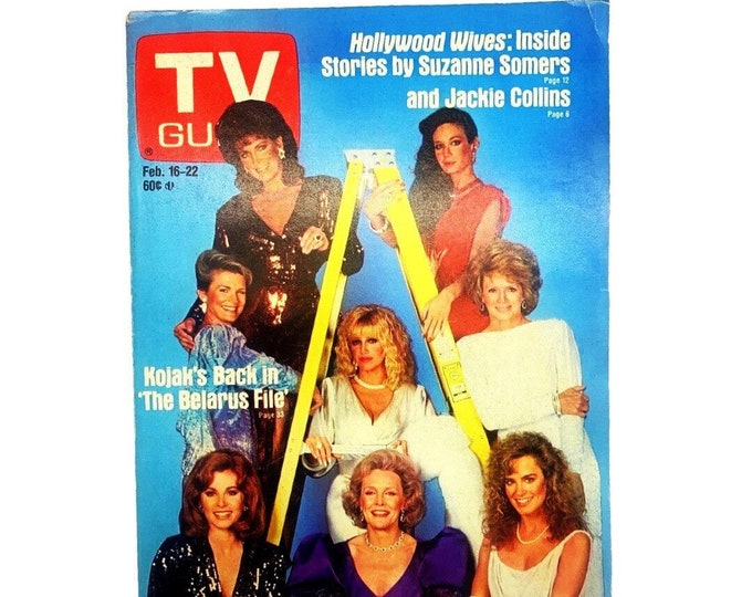 TV Guide 1985 Preowned, Suzanne Somers, Hollywood Wives, Nostalgia