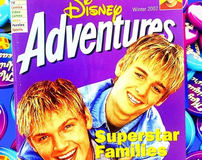 Carter Brothers Disney Magazine, 2002, Disney Adventures, Nick Carter, Aaron Carter, Backstreet Boys, Disney Channel, Boy Bands, Nostalgia
