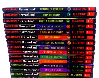 GOOSEBUMPS HorrorLand - R L Stine Kids Horror Paperbacks, Throwback Retro Halloween Reads, Childrens Novel