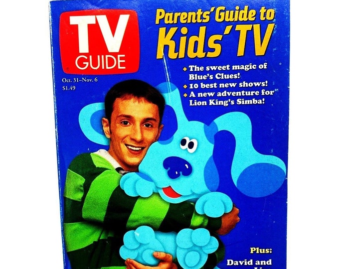 TV Guide 1998 Preowned, Blues Clues, Nickelodeon, Two of a Kind, Powerpuff Girls, Alanis Morisette, Rugrats, Nostalgia