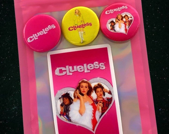 Clueless Triple Pin Pack with Sticker