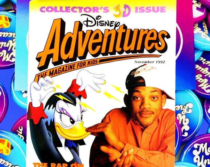 Fresh Prince 1992 3D Disney Adventures Magazine w. 3d Glasses