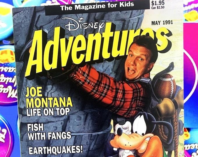 Joe Montana May 1991 Disney Magazine