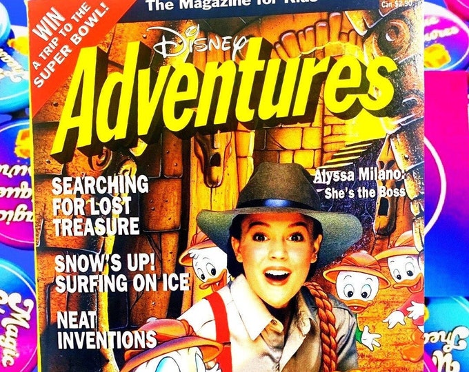 Alyssa Milano January 1991 Disney Adventures Magazine