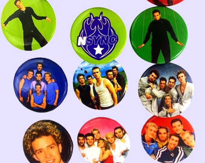 NSYNC Buttons Choose, 1.25 Inch Buttons *NSYNC, Pop Music, Nostalgia, Justin Timberlake